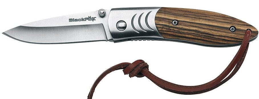 BLACK FOX BF-70 - COLTELLO CHIUDIBILE MANICO IN LEGNO 