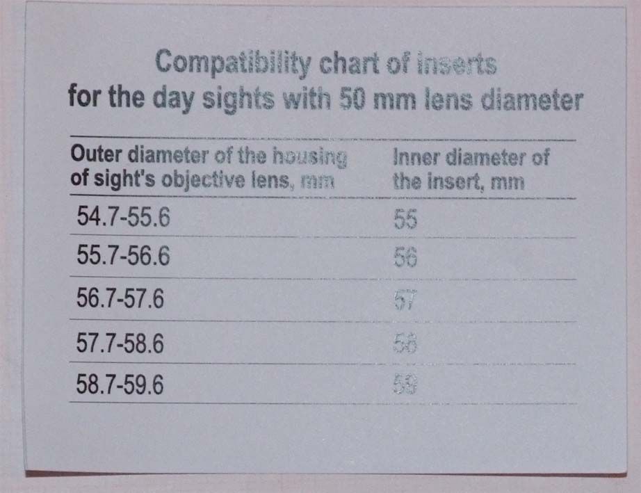 PULSAR 50MM COVER RING ADAPTER