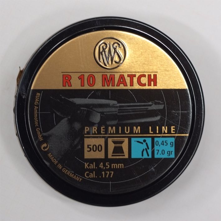 PIOMBINI RWS R 10 MATCH CAL. 4.49 - PESO 0.45G - 500 PZ