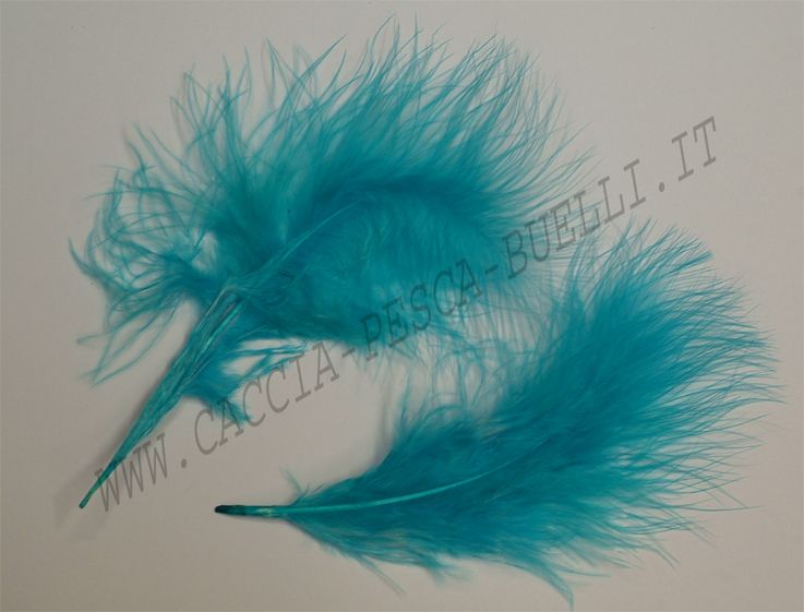 SEVERO E MARI PIUME MARABOU GRANDE KINGFISHER BLUE