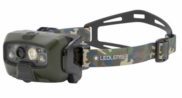 LED LENSER TORCIA FRONTALE HF8R CORE RGB CAMO - 1600 LUMEN - 210 METRI