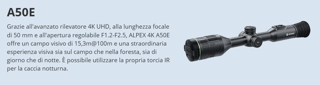 VISORE NOTTURNO USATO HIKMICRO ALPEX 4K A50E