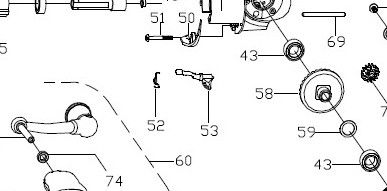 N° ESPLOSO 52 - 1378885 - SWITCH SPRING - MOLLA ANTIRITORNO - ABU ELITE MAX 20