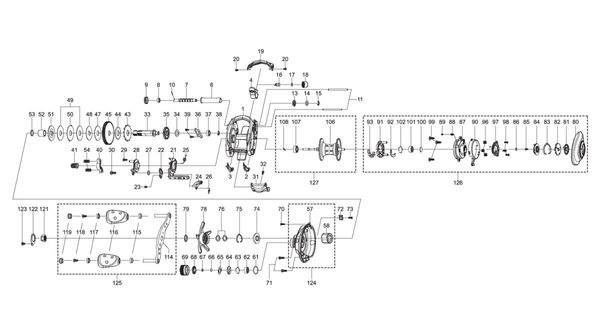 RICAMBI ABU GARCIA PER MULINELLI REVO4 X-L