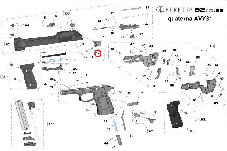 MOLLA PIOLO SICURA - n° ESPLOSO 12