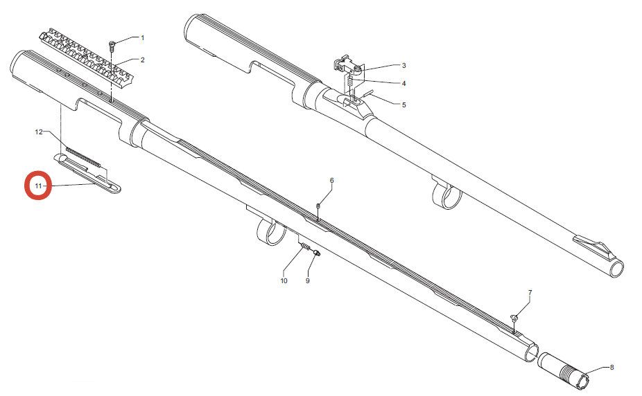 BENELLI ESPULSORE MANCINO PER Super Black Eagle / Super Black Eagle II