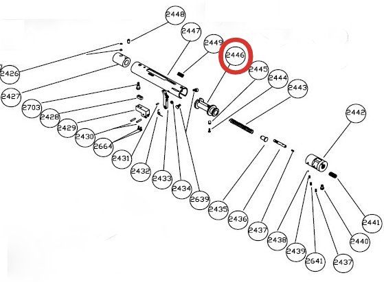 HATSAN n° ESPLOSO 2446 HAMMER PER BT65