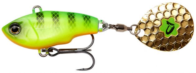 SAVAGE GEAR FAT TAIL SPIN SINKING 5.5cm / 9g - FIRETIGER
