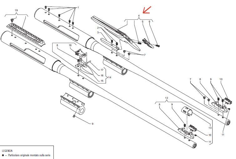 BENELLI BINDELLA ARGO IN FIBRA OTTICA PER TUTTE LE ARGO ENDURANCE