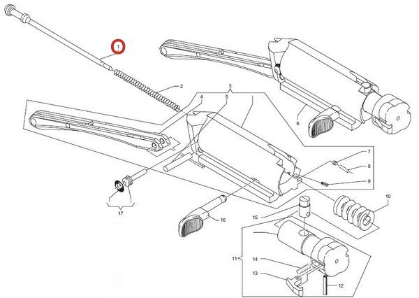 BENELLI PERCUSSORE PER SUPER 90/ RAFFAELLO V.T. / M3 SUPER 90 cal. 12