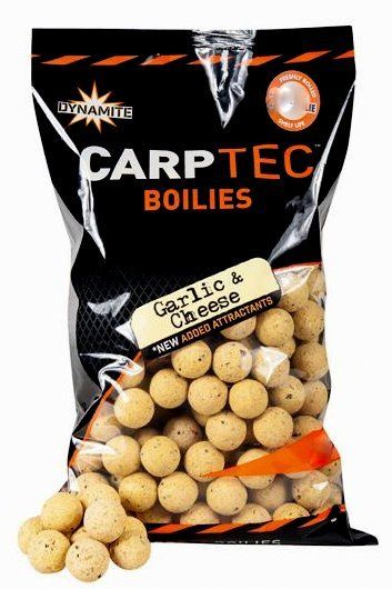 DYNAMITE BAITS CARP TEC BOILIES GARLIC E CHEESE 20 mm - 2 KG
