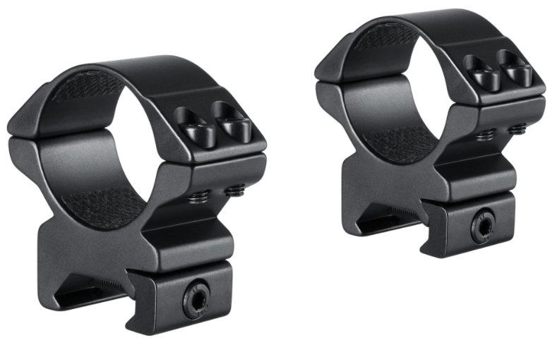 HAWKE MATCH RING MOUNT - ANELLI PER OTTICHE CON TUBO DA 30 MM PER SLITTE WEAVER - PROFILO MEDIO