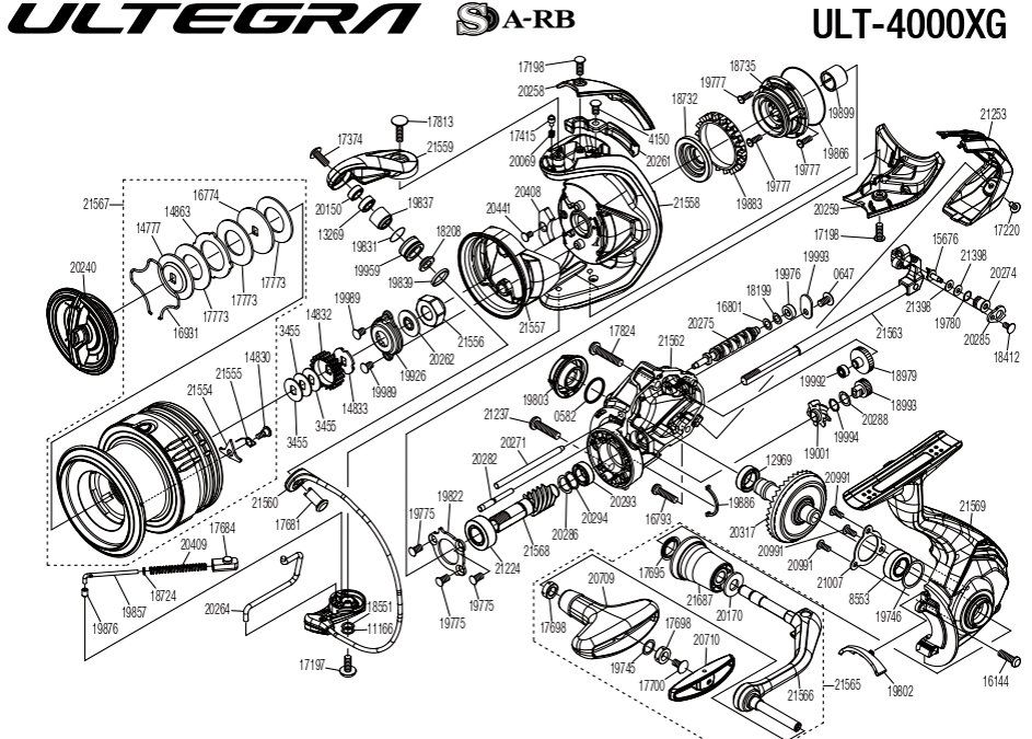 RICAMBI PER SHIMANO ULTEGRA FC 4000XG
