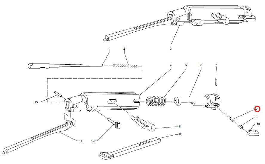 BENELLI MOLLA ESTRATTORE PER 201 CAL. 20