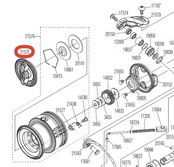 SHIMANO DRAG KNOB ASSEMBLY - POMELLO FRIZIONE 