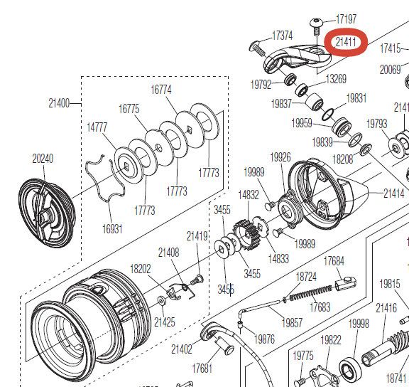 SHIMANO BAIL ARM - BRACCETTO ARCHETTO