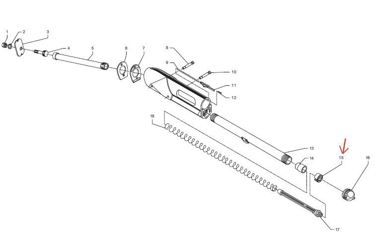 BENELLI ANELLO TENUTA MOLLA SERBATOIO PER NOVA / SUPERNOVA / M1 / M2 CALIBRO 20