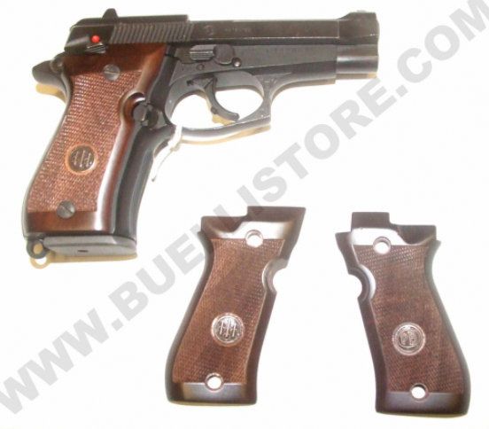 BERETTA GUANCETTE IN LEGNO ZIGRINATO PER SERIE 81FS/81FS Nichel/84F/84FS Nichel