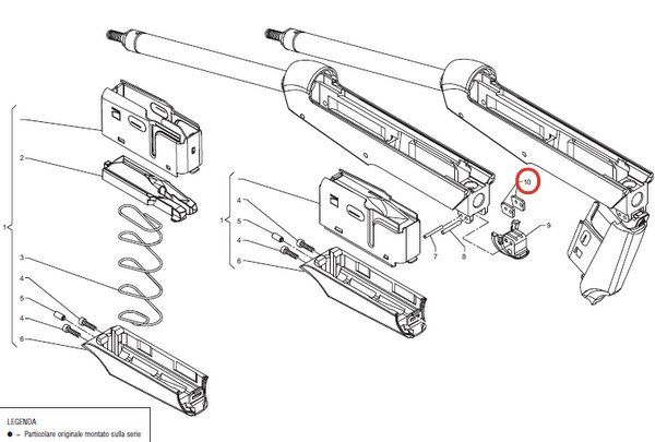 BENELLI INSERTO TASSELLO PER CARICATORE PRISMATICO ARGO / ARGO-E / R1