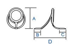 ANELLI FUJI STAINLESS STEEL - size 8