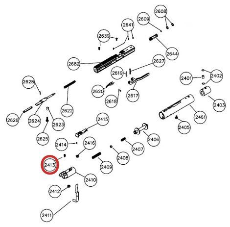 HATSAN n° ESPLOSO 2413 MOLLA DELLA SICURA