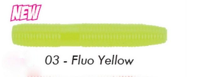MAJORA BY FABIO ZENI | FLEXO WORM 1,5'' - COL.03 FLUO YELLOW