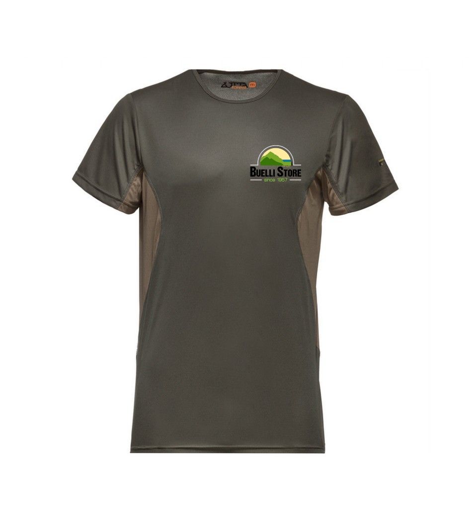 OMAGGIO ABBIGLIAMENTO E PESCA PER ORDINI SUPERIORI A 230€  ZOTTA FOREST | AMBIT MAN T-SHIRT VERDE SCURO BUELLI 