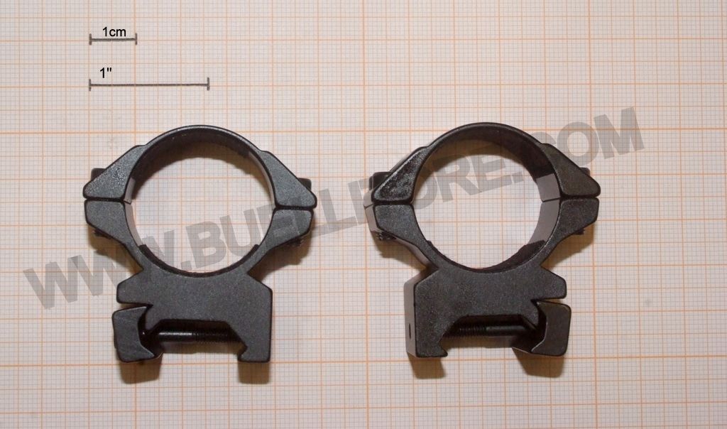 HAWKE MATCH RING MOUNT - ANELLI PER OTTICHE CON TUBO DA 30 MM PER SLITTE WEAVER - PROFILO MEDIO