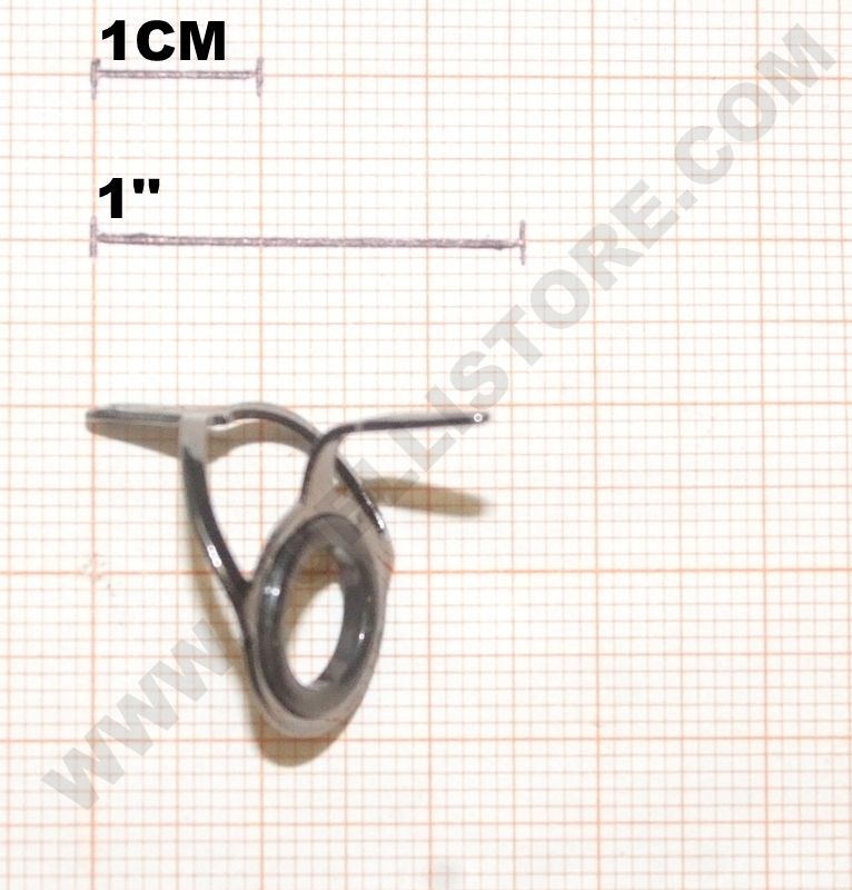 ANELLO PASSAFILO PER CANNE DA MOSCA - TELAIO BLACK NICKEL - PIETRA TITANIA RING - SERIE BTSG