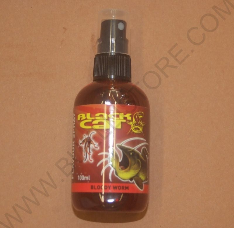 BLACK CAT FLAVOUR SPRAY BLODY WORM ATTRATTIVO PER LA PESCA 