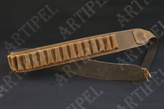ARTIPEL CARTUCCERA 30 CELLE IN PELLE PER CALIBRO 36 / 410