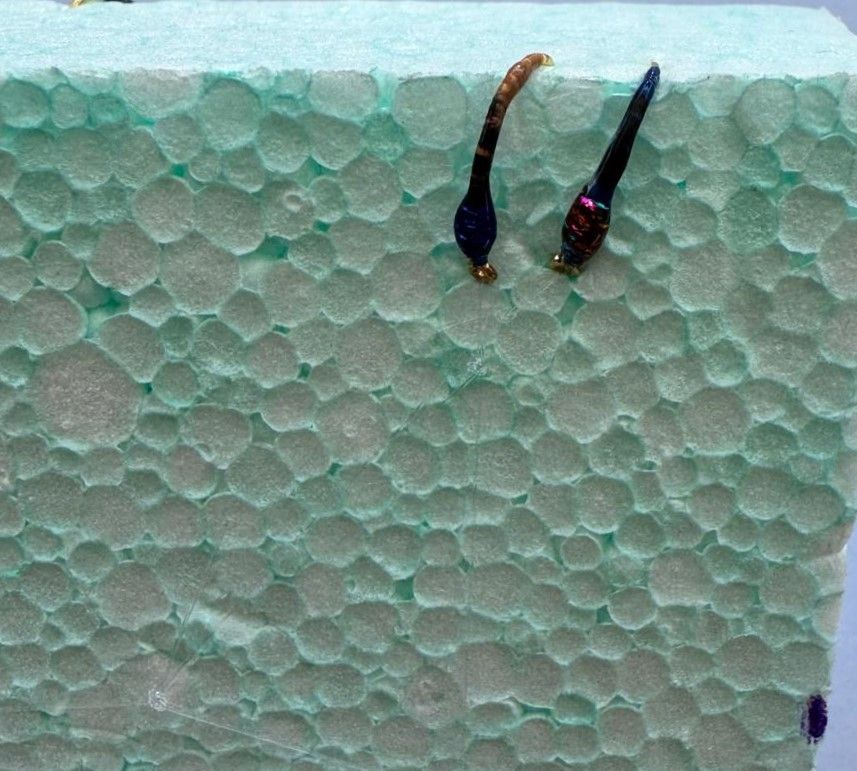 MONTATURA 10 AMI DEL 14 - SFUMATA N. 1 - NOCCIOLINO, MARRONE, BLU E VERDE