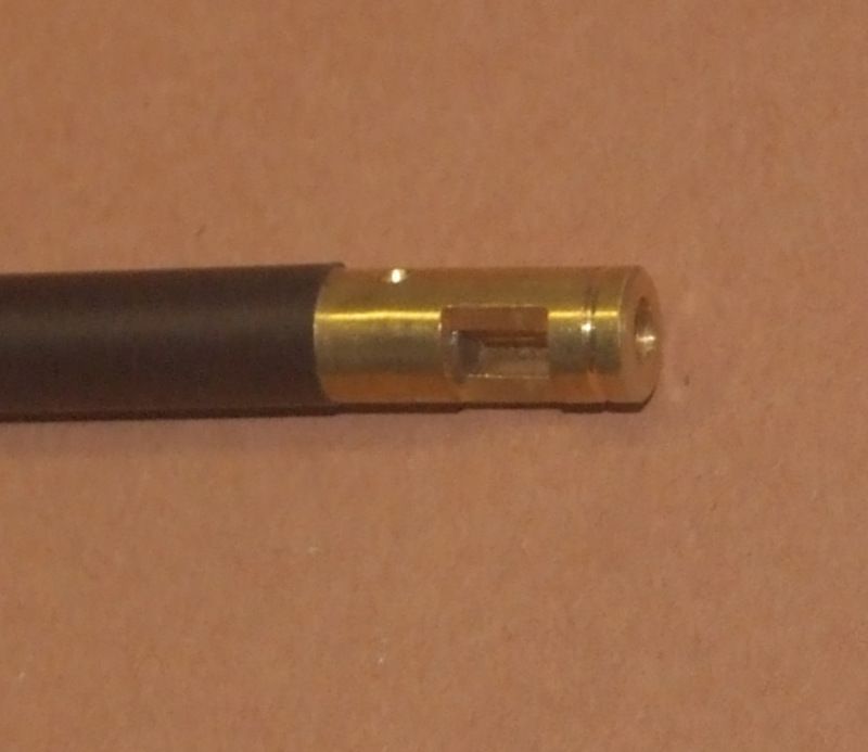 ASTA DI PULIZA IN ACCIAIO PLASTIFICATO 82 CM DIAMETRO 8.3mm FILETTO 4.5mm 