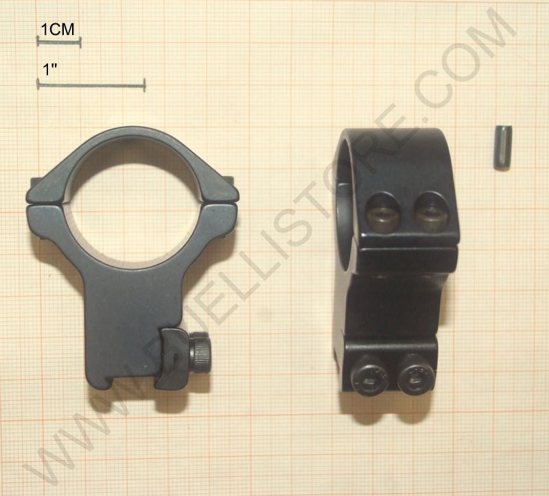 SPORTMATCH ANELLI PER OTTICHE CON TUBO DA 30mm ALTO PER SLITTE DA 11mm