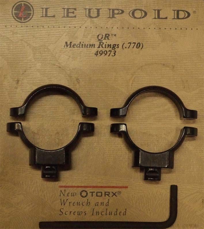 LEUPOLD ATTACCO OTTICA QR MEDIO 49973 PER TUBO DA 1''