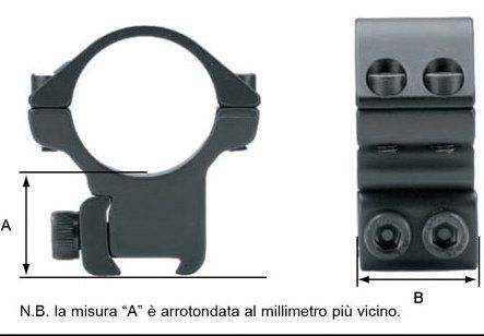 NIKKO STIRLING ATTACCO PER OTTICHE DA 30mm PER SLITTA WEAVER