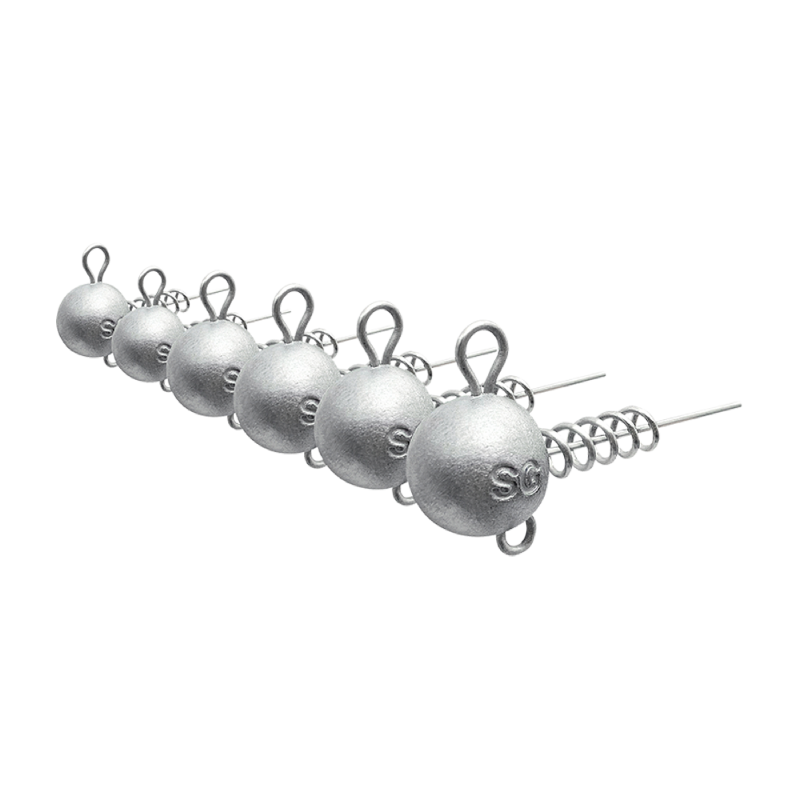 SAVAGE GEAR - TESTA PIOMBATA CON MOLLA - CORKSCREW BALLHEAD