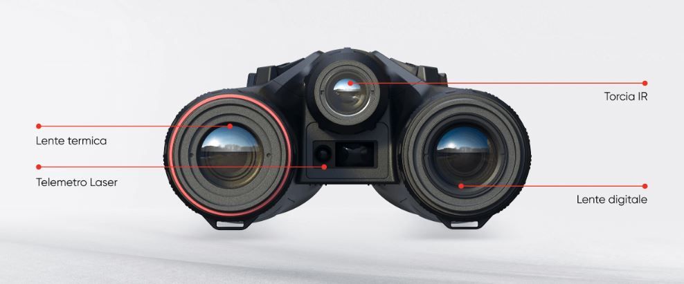 BINOCOLO TERMICO DIGITALE / INFRAROSSO 4K  HABROK PRO CON TELEMETRO - HIKMICRO