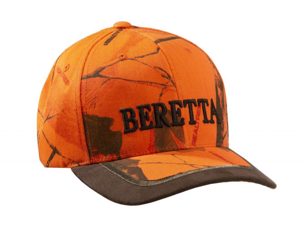 CAPPELLO CAMOUFLAGE IN COTONE BERETTA ARANCIO TG. UNICA