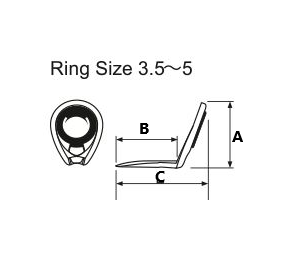 FUJI ANELLI MONOPONTE SERIE KT - BCKTAG MIS. 4