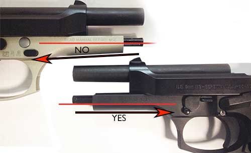 BERETTA BER-A1 SLITTA SOTTOCANNA PER 92FS 96 98FS