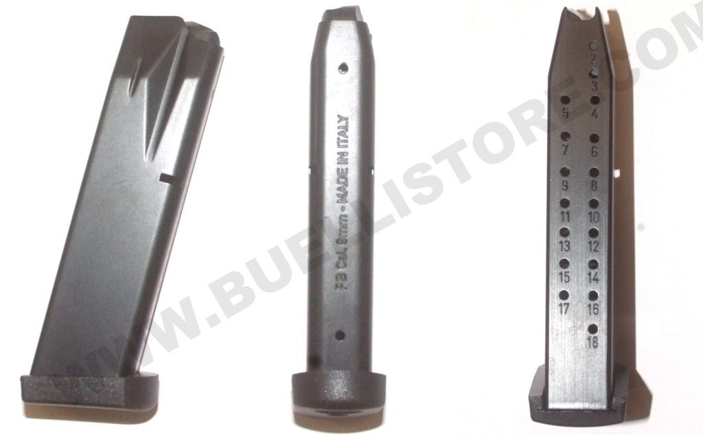 BERETTA CARICATORE 18 COLPI PER SERIE 92 - 98 CAL. 9X21