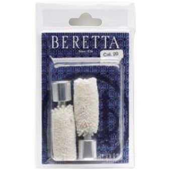 BERETTA COPPIA DI SALVA PERCUSSORI CON SCOVOLO IN LANA CALIBRO 20 - 2 SNAP CAPS + MOPS 20 GAUGE