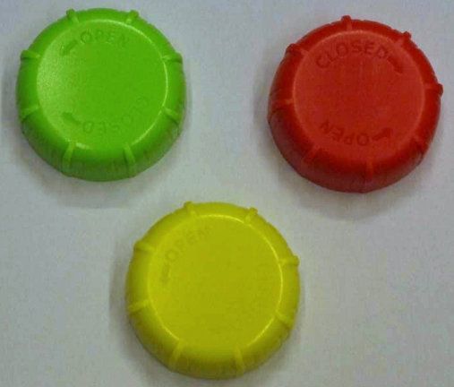 BERETTI TAPPO PER BEEPER NUOVO MODELLO - GIALLO / ROSSO / VERDE 