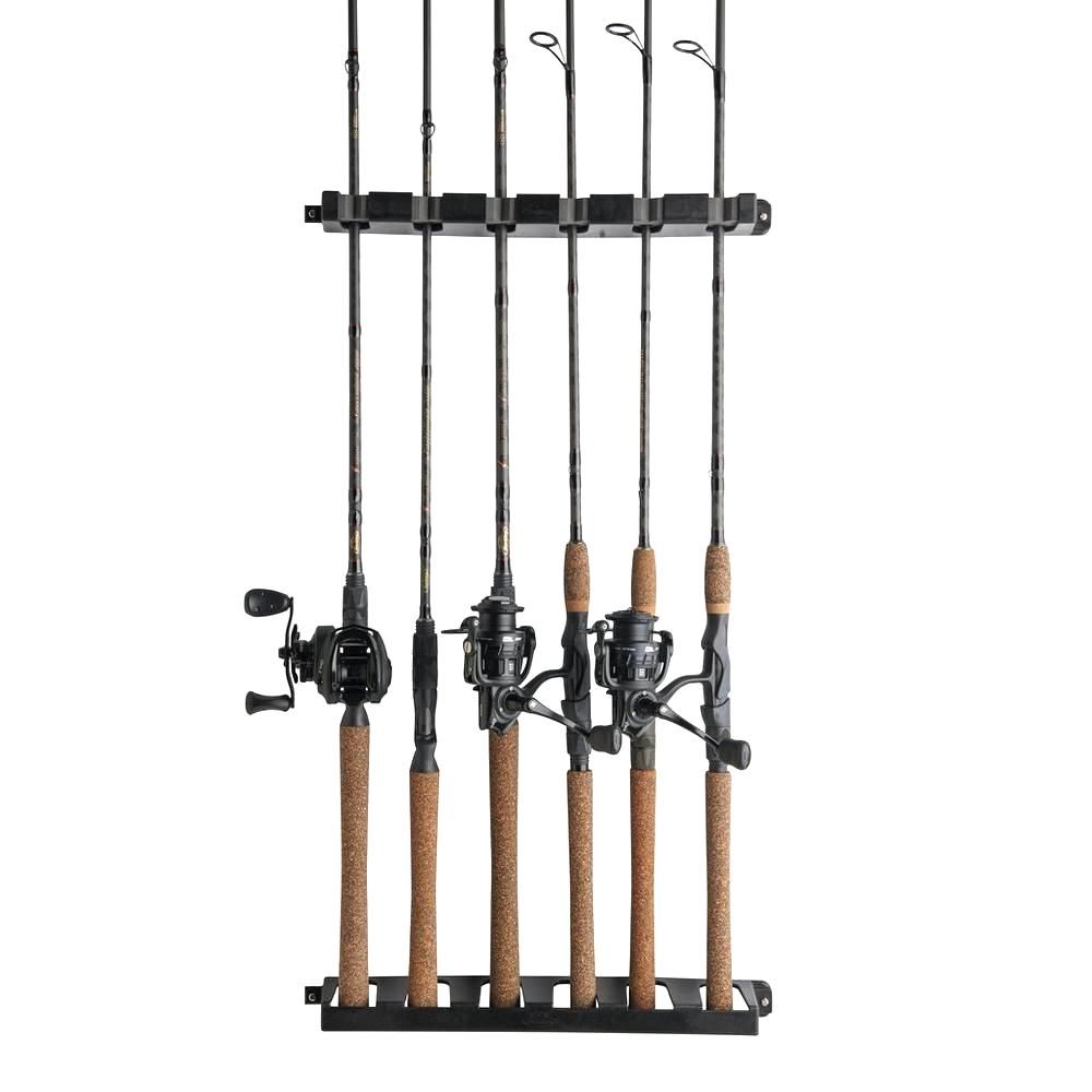 BERKLEY VERTICAL 6 ROD RACK - PORTACANNE VERTICALE DA PARETE