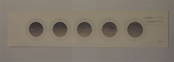 BERSAGLIO 7X32 5 SAGOME - 100 PEZZI