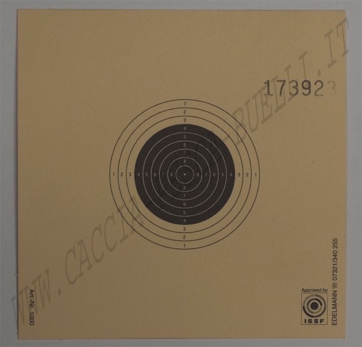 EDELMANN 1000N BERSAGLIO 10x10 cm  - 250 PEZZI