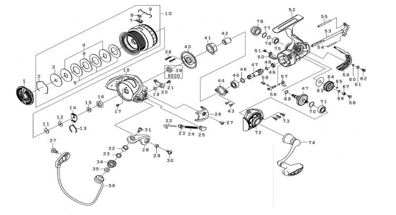 RICAMBI MULINELLI DAIWA BG BLACK