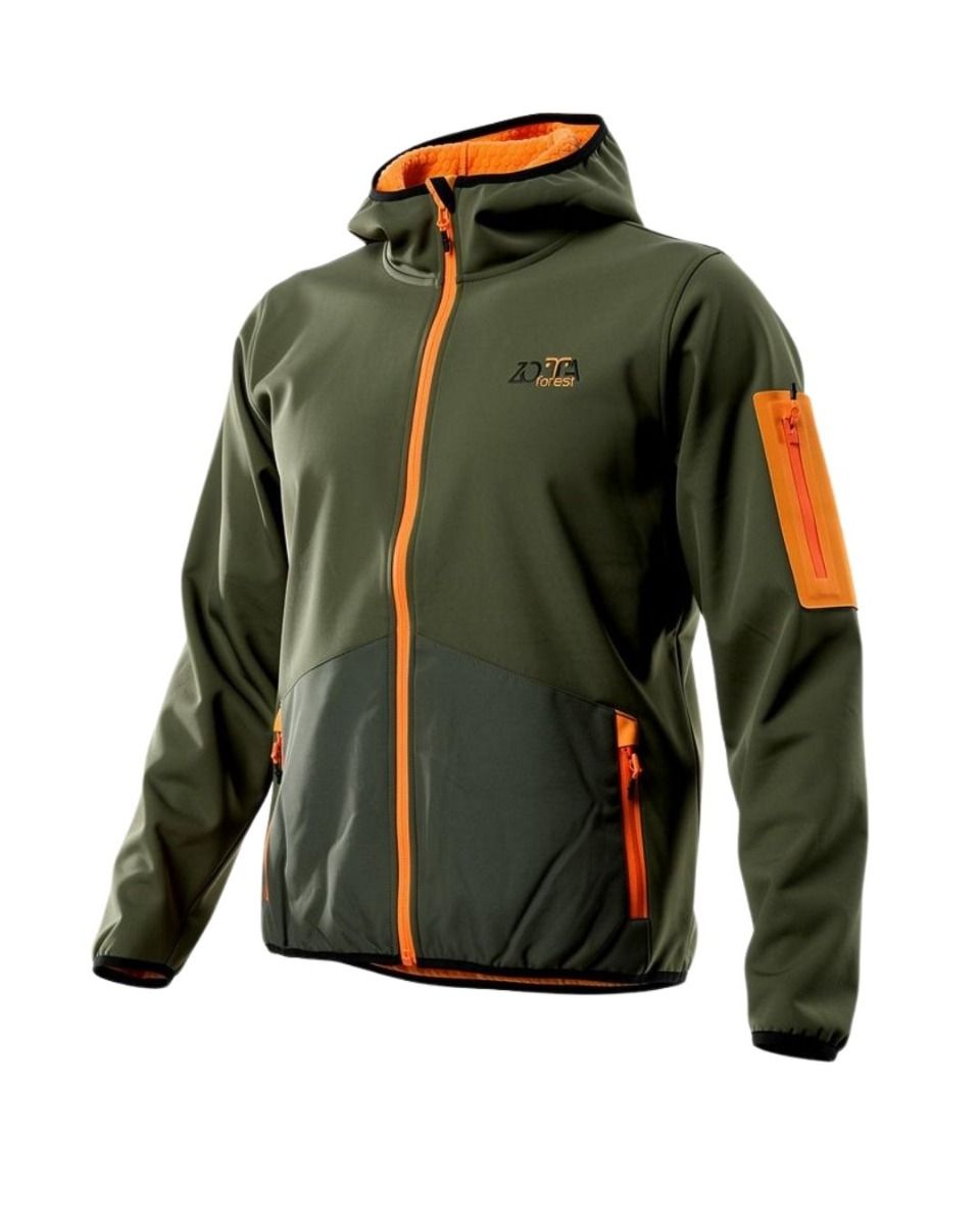 zotta micropile bilboa man hoodie-col. B605-verde,arancio.