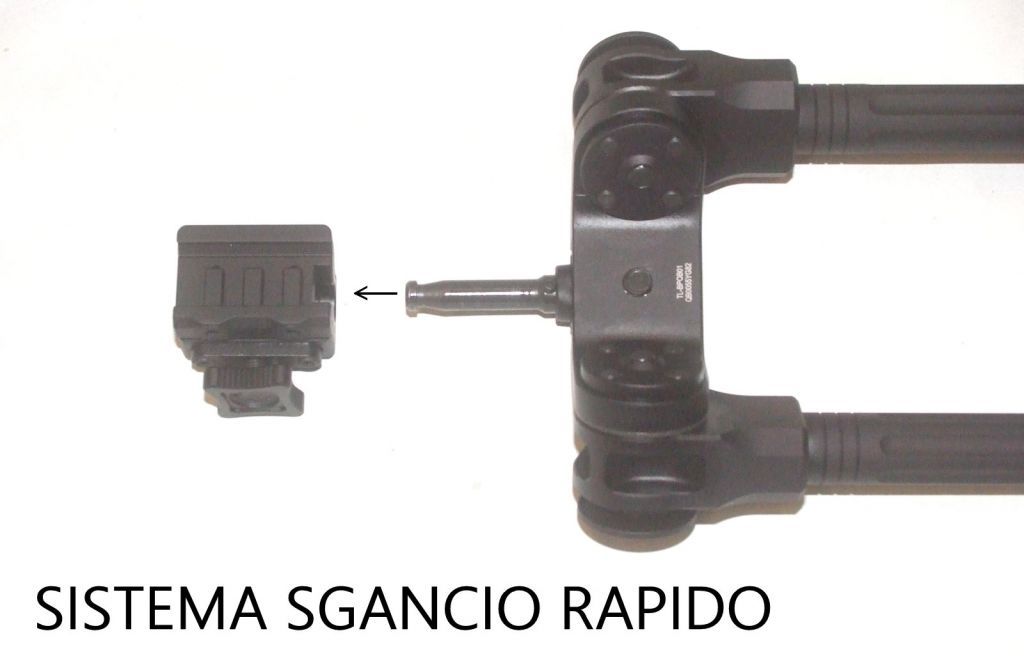 UTG - OVERBORE BIPOD - BIPIEDE PER SLITTE WEAVER - ALTEZZA CENTRALE DA 7